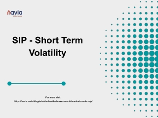 Short-Term Volatility