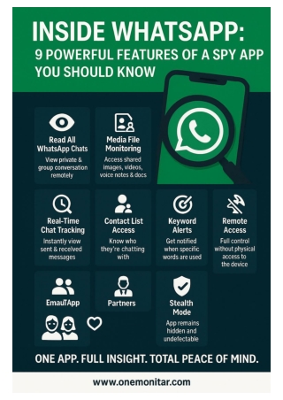 9 Best Features of a WhatsApp Spy App | OneMonitar Official