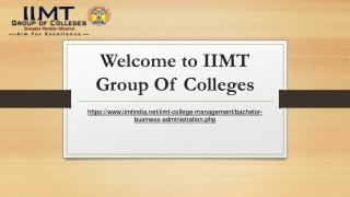 IIMT Group of Colleges - Among the Top BBA Colleges in Delhi NCR