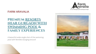 Resorts Near Gurgaon with Swimming Pool