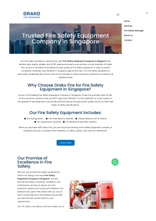 "Trusted Fire Safety Equipment Company in Singapore – Stay Compliant & Protected