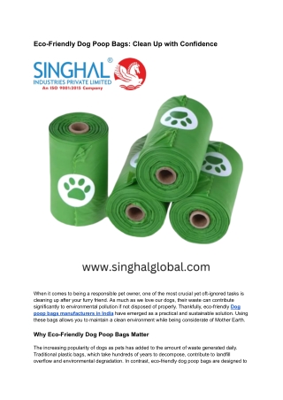 Dog Poop Bags
