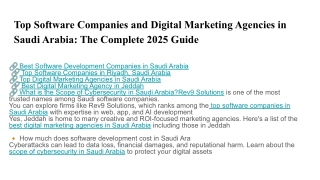 Top Software Companies and Digital Marketing Agencies in Saudi Arabia_ The Complete 2025 Guide