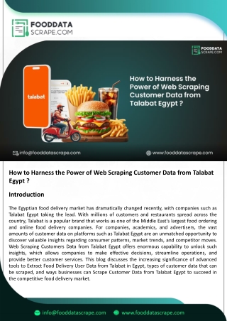 Web Scraping Customers Data from Talabat Egypt