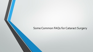 Here are some common FAQs for Cataract Surgery at Suruchi Eye Hospital