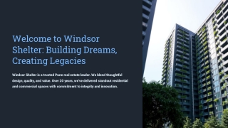 welcome to windsor shelter building dreams