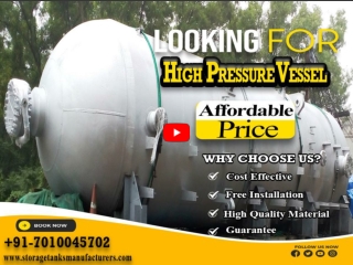 High Pressure Vessel Manufacturers Thane