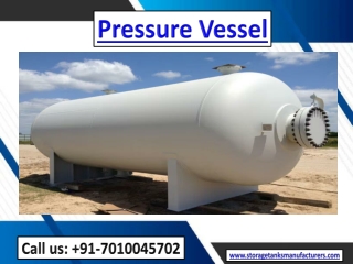 Pressure Vessel Manufacturer Thane