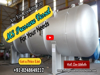 MS Pressure Vessel Manufacturers Thane