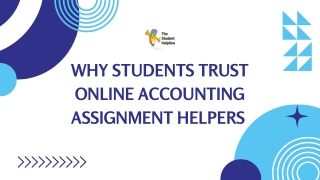Why Students Trust Online Accounting Assignment Helpers