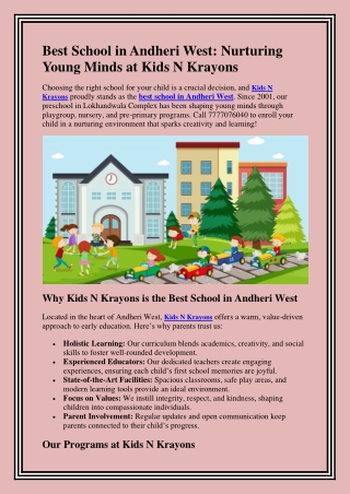 Best School in Andheri West