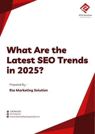 What Are the Latest SEO Trends in 2025- eta marketing solution