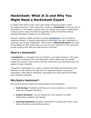 Hackintosh_ What It Is and Why You Might Need a Hackintosh Expert