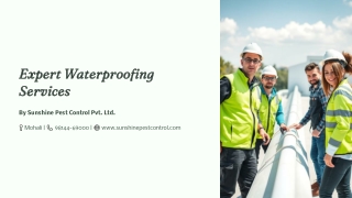 Professional Waterproofing Services Sunshine Pest Control Pvt. Ltd.