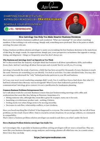 How Astrology Can Help You Make Smarter Business Decisions
