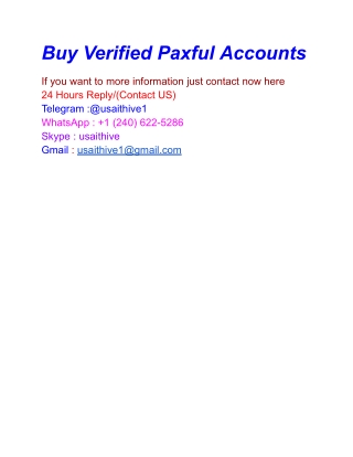 Buy Verified Paxful Accounts