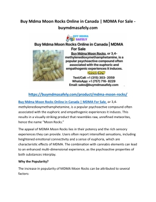Buy Mdma Moon Rocks Online in Canada MDMA For Sale - buymdmasafely