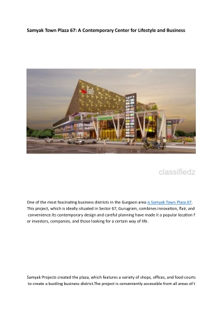 Samyak town plaza 67