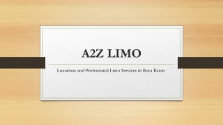 Luxurious and Professional Limo Services in Boca Raton