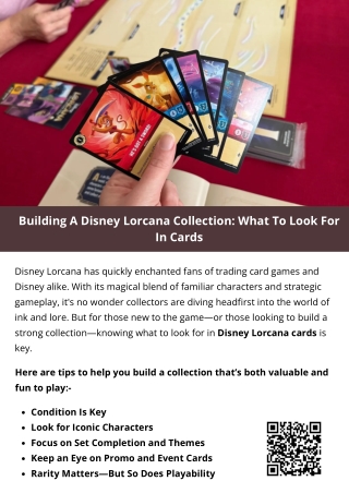 Building A Disney Lorcana Collection What To Look For In Cards