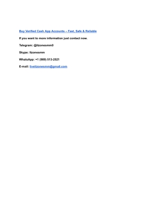 Buy Verified Cash App Accounts – Fast, Safe & Reliable