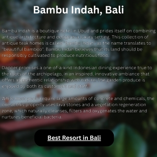 Luxury Hotels in Bali