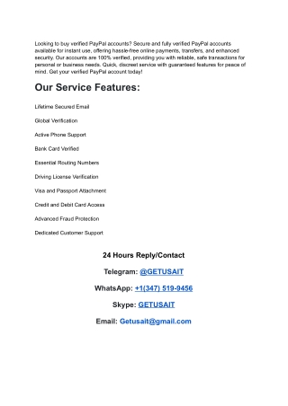 looking to buy verified paypal accounts secure