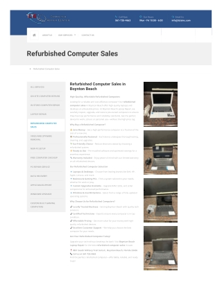 Refurbished Computer Sales Boynton Beach