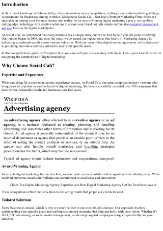 Craft Your Success Story with Social Cali - San Jose’s Premier Marketing Firm