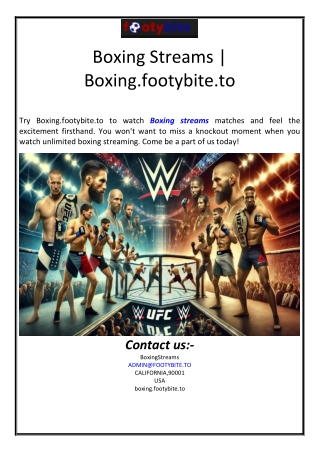 boxing streams boxing footybite to