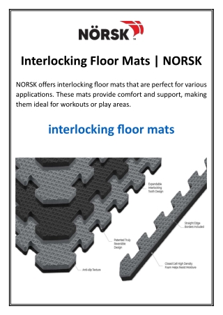 interlocking floor mats norsk