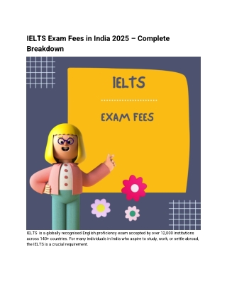 IELTS Exam Fees in India 2025 – Complete Breakdown