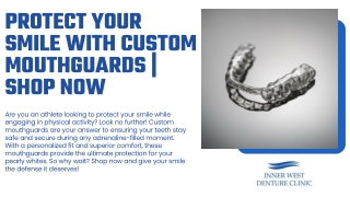 Protect Your Smile with Custom Mouthguards  Shop Now