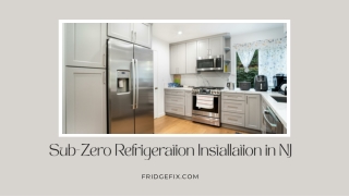 sub zero refrigeration installation in nj