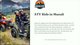 atv ride in manali