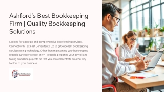 Ashford's Best Bookkeeping Firm | Quality Bookkeeping Solutions