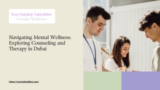 Navigating Mental Wellness Exploring Counseling and Therapy in Dubai