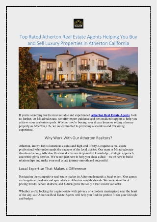 Menlo Park Homes