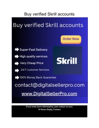 buy verified skrill accounts