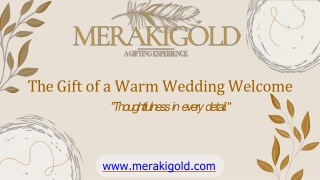 MerakiGold Wedding Welcome Gifts
