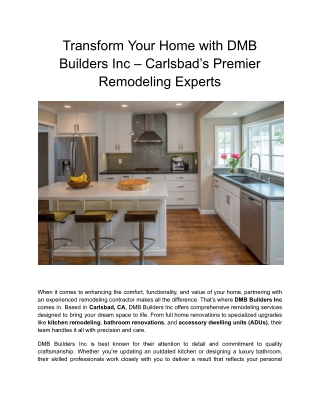 Home remodeling carlsbad,