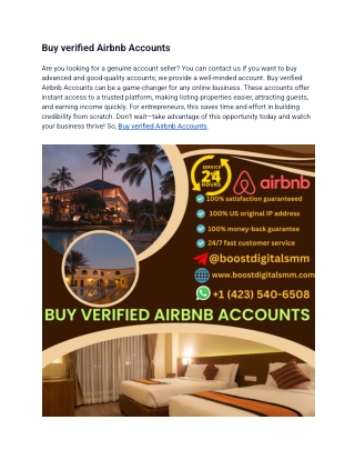 What Are the Risks of Buying an Airbnb Superhost Account?
