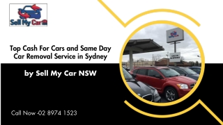 Top Cash For Cars and Same Day Car Removal Service in Sydney by Sell My Car NSW