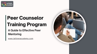 peer counselor training program