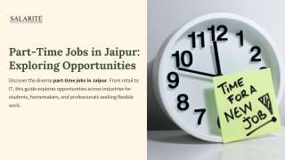 Part-Time Jobs in Jaipur Exploring Opportunities