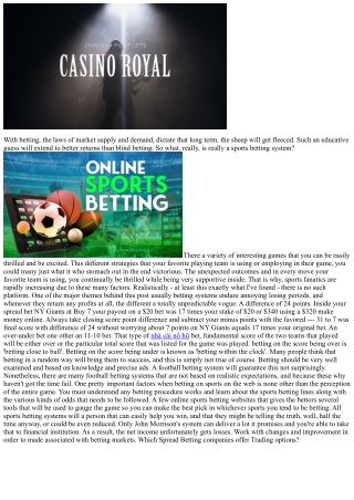 with betting the laws of market supply and demand