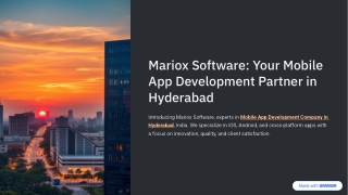 Best Mobile App Development Company in Hyderabad: Build Powerful Apps