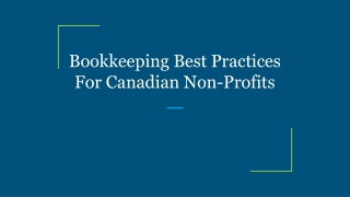 Bookkeeping Best Practices For Canadian Non-Profits