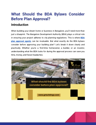 What Should the BDA Bylaws Consider Before Plan Approval_Gr Group