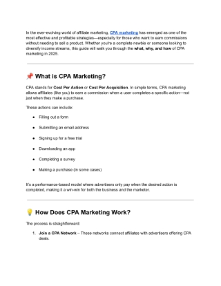 Cpa marketing